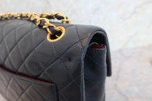 Load image into Gallery viewer, CHANEL Matelasse double flap double chain shoulder bag Lambskin Navy/Gold hadware Shoulder bag 600090104
