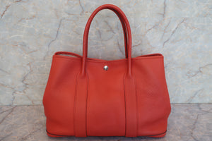 HERMES GARDEN PARTY PM Negonda leather Capucine □Q刻印 Tote bag 600080051