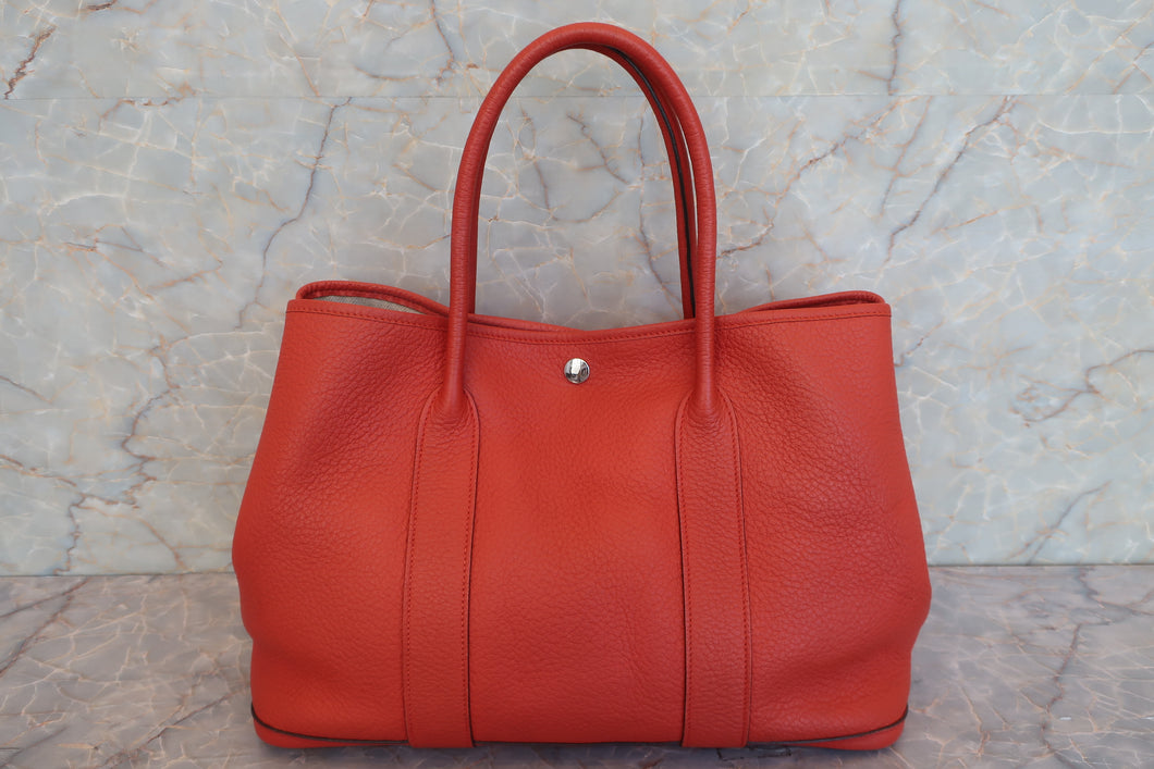 HERMES GARDEN PARTY PM Negonda leather Capucine □Q刻印 Tote bag 600080051