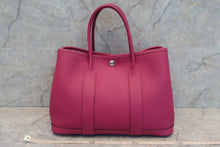 Load image into Gallery viewer, HERMES GARDEN PARTY TPM Country leather Rose purple C Engraving Tote bag 600040098
