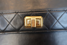 画像をギャラリービューアに読み込む, CHANEL/シャネル 2.55台形チェーンショルダーバッグ ラムスキン ブラック/ゴールド金具 ショルダーバッグ 700100111
