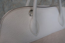画像をギャラリービューアに読み込む, HERMES／エルメス ボリード35 トワルアッシュ/レザー ベージュ/ホワイト □G刻印 ショルダーバッグ 700090172
