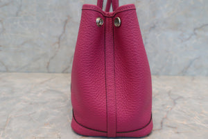 HERMES GARDEN PARTY TPM Country leather Rose purple C刻印 Tote bag 600040098