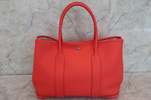 Load image into Gallery viewer, HERMES GARDEN PARTY PM Country leather Rouge tomate X Engraving Tote bag 600070045
