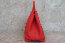 Load image into Gallery viewer, HERMES GARDEN PARTY PM Country leather Rouge tomate X Engraving Tote bag 600070045
