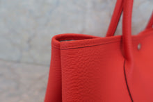 将图片加载到图库查看器，HERMES GARDEN PARTY PM Country leather Rouge tomate X刻印 Tote bag 600070045
