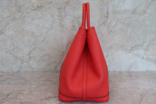 Load image into Gallery viewer, HERMES GARDEN PARTY PM Country leather Rouge tomate X Engraving Tote bag 600070045
