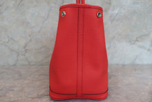 Load image into Gallery viewer, HERMES GARDEN PARTY PM Country leather Rouge tomate X Engraving Tote bag 600070045
