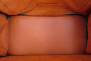 HERMES BIRKIN 35 Clemence leather Orange □G Engraving Hand bag 700050104