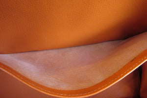 HERMES BIRKIN 35 Clemence leather Orange □G Engraving Hand bag 700050104