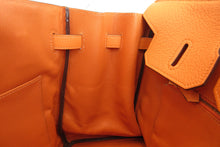 Load image into Gallery viewer, HERMES BIRKIN 35 Clemence leather Orange □G Engraving Hand bag 700050104
