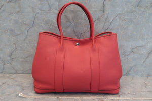HERMES GARDEN PARTY PM Negonda leather Bougainvillier T刻印 Tote bag 600040094