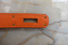 Load image into Gallery viewer, HERMES BIRKIN 35 Clemence leather Orange □G Engraving Hand bag 700050104
