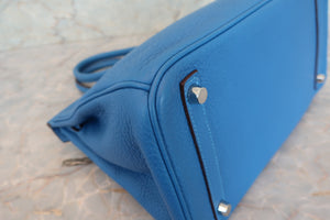 HERMES／エルメス バーキン30 トリヨンクレマンス ミコノス □N刻印 ハンドバッグ 700060278