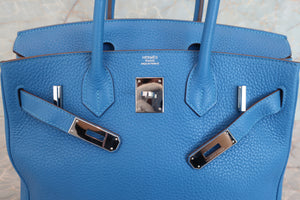 HERMES／エルメス バーキン30 トリヨンクレマンス ミコノス □N刻印 ハンドバッグ 700060278