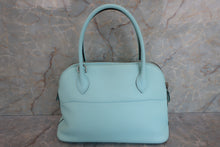 Load image into Gallery viewer, HERMES／BOLIDE 27 Swift leather﻿ Blue atoll A Engraving Shoulder bag 600050204
