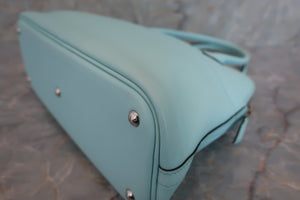 HERMES／BOLIDE 27 Swift leather﻿ Blue atoll A刻印 Shoulder bag 600050204