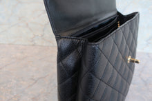 Load image into Gallery viewer, CHANEL Matelasse trapezoid hand bag Caviar skin Black/Gold hadware Hand bag 700090112
