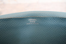 画像をギャラリービューアに読み込む, HERMES／エルメス ベアンデュプリ ヴォーエプソン ブルージーン □O刻印 財布 700050134
