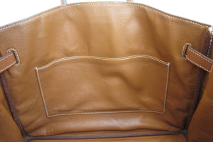 HERMES BIRKIN 35  Clemence leather Brown 〇Y Engraving Hand bag 700030027