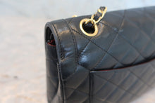 将图片加载到图库查看器，CHANEL/香奈儿 巴黎限定 CF 双盖 链条包 羊皮 Black/Gold hadware(黑色/金色金属) 肩背包 800030138
