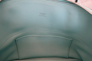 HERMES／BOLIDE 27 Swift leather﻿ Blue atoll A Engraving Shoulder bag 600050204