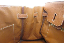 Load image into Gallery viewer, HERMES BIRKIN 35  Clemence leather Brown 〇Y Engraving Hand bag 700030027
