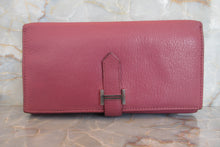 将图片加载到图库查看器，HERMES  Bearn Dupri Chevre myzore goatskim Tosca □P刻印 Wallet 700050132
