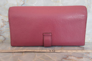 HERMES  Bearn Dupri Chevre myzore goatskim Tosca □P刻印 Wallet 700050132