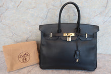 Load image into Gallery viewer, HERMES BIRKIN 35 Ardennes leather Rouge vif □A Engraving Hand bag 600040099
