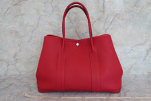 Load image into Gallery viewer, HERMES GARDEN PARTY PM Negonda leather Rouge casaque T Engraving Tote bag 500100195
