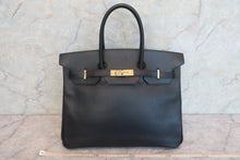 Load image into Gallery viewer, HERMES BIRKIN 35  Ardennes leather Black □A Engraving Hand bag 600080067
