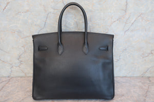 HERMES BIRKIN 35  Ardennes leather Black □A Engraving Hand bag 600080067