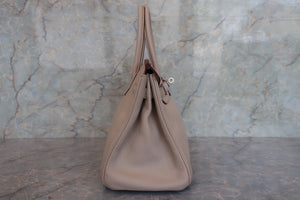 HERMES／エルメス バーキン30 トリヨンクレマンス ベージュ □H刻印 ハンドバッグ 700070091