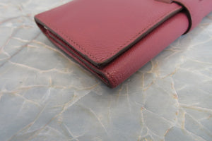 HERMES  Bearn Dupri Chevre myzore goatskim Tosca □P刻印 Wallet 700050132