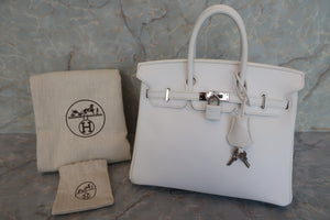 HERMES BIRKIN 25 Epsom leather White □M刻印 Hand bag 600090144