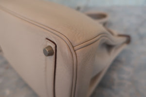 HERMES／エルメス バーキン30 トリヨンクレマンス ベージュ □H刻印 ハンドバッグ 700070091