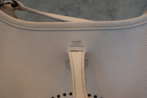 HERMES／エルメス エブリンTPM ヴォーエプソン ホワイト □H刻印 ショルダーバッグ 700100104