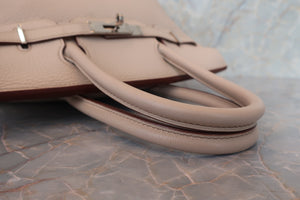 HERMES／エルメス バーキン30 トリヨンクレマンス ベージュ □H刻印 ハンドバッグ 700070091
