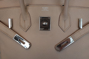 HERMES／エルメス バーキン30 トリヨンクレマンス ベージュ □H刻印 ハンドバッグ 700070091