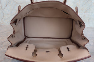 HERMES／エルメス バーキン30 トリヨンクレマンス ベージュ □H刻印 ハンドバッグ 700070091
