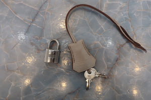 HERMES／エルメス バーキン30 トリヨンクレマンス ベージュ □H刻印 ハンドバッグ 700070091