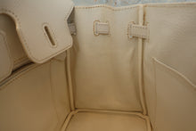 将图片加载到图库查看器，HERMES BIRKIN 25 Epsom leather White □M刻印 Hand bag 600090144
