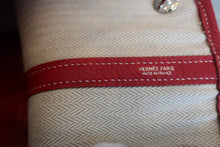 将图片加载到图库查看器，HERMES GARDEN PARTY PM Negonda leather Rouge □L刻印 Tote bag 700120106
