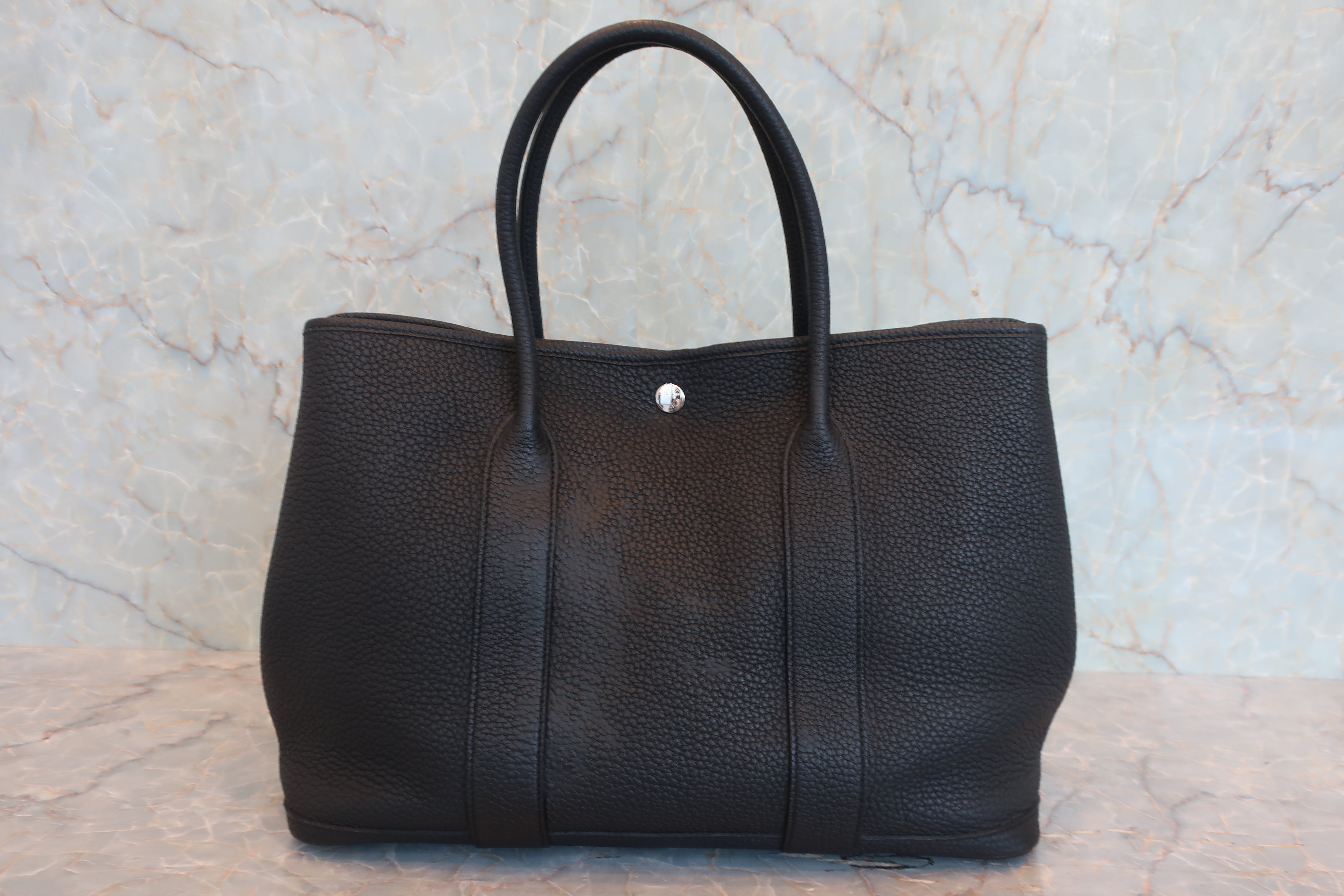 HERMES／エルメス ガーデンパーティPM ネゴンダ ブラック D刻印