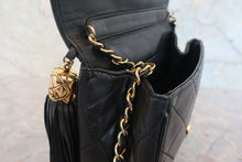 画像をギャラリービューアに読み込む, CHANEL/シャネル マトラッセフリンジチェーンショルダーバッグ ラムスキン ブラック/ゴールド金具 ショルダーバッグ 800020112
