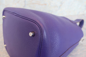 HERMES／エルメス ピコタンロックＭＭ トリヨンクレマンス アイリス □N刻印 ハンドバッグ 700070302