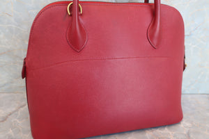 HERMES／BOLIDE 31 Graine Couchevel leather Rouge vif 〇Y刻印 Shoulder bag 500060106