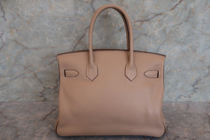 HERMES／エルメス バーキン30 パーソナルオーダー ヴォースイフト アルジル/エトゥープ/マットゴールド金具 □P刻印 ハンドバッグ 700060173