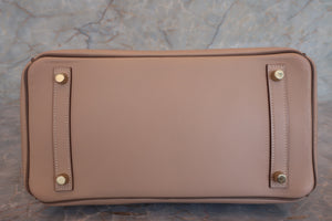 HERMES／エルメス バーキン30 パーソナルオーダー ヴォースイフト アルジル/エトゥープ/マットゴールド金具 □P刻印 ハンドバッグ 700060173